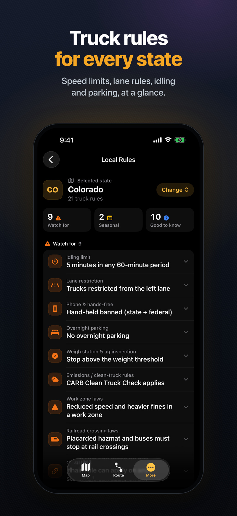 Local Rules for Colorado: 21 truck rules, from the idling limit to work zone fines