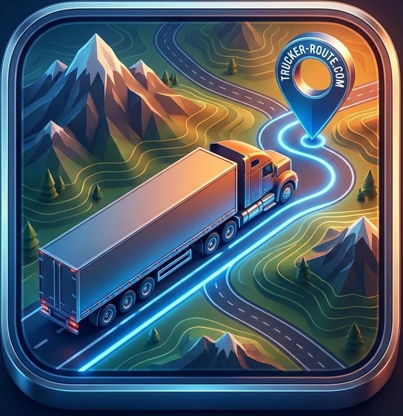 Trucker Route Icon